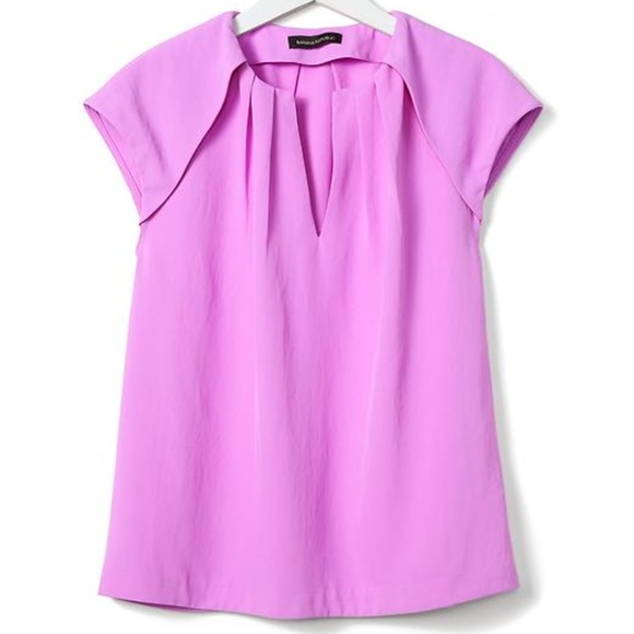 Banana Republic Blue Top Small - Picture 3 of 3